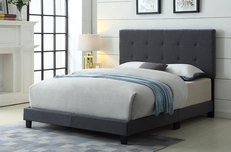 Button Tufted Platform Bed