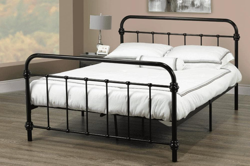 Metal Retro Style Platform Bed