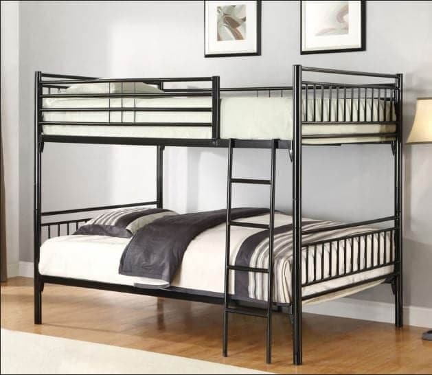 Black Metal Twin Bunk Bed - DirectBed