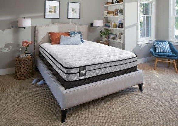 Queen Sealy - Essentials - Boxwood 9.5" Eurotop Mattress Foam Firm - DirectBed | Mattress Stores Hamilton, Niagara Falls, St Catharines, Stoney Creek, Burlington, Oakville, Ancaster