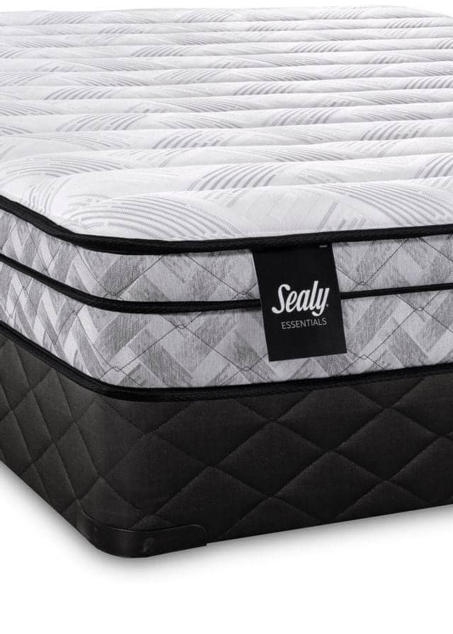 King Sealy - Essentials - Boxwood 9.5" Eurotop Mattress Foam Firm - DirectBed | Mattress Stores Hamilton, Niagara Falls, St Catharines, Stoney Creek, Burlington, Oakville, Ancaster