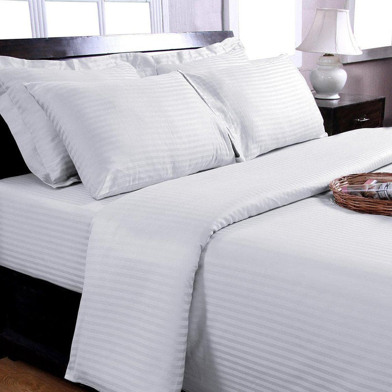 SilverClear 250TC Dobby Stripe Duvet Cover