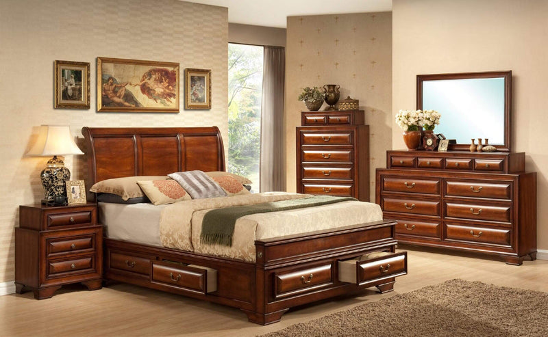 Sofia Walnut Bedroom Set