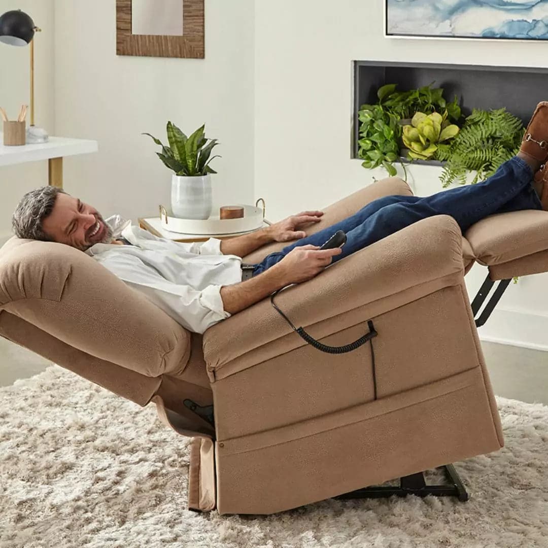 Artemis Power Lift Recliner Chair by Ultra Comfort (Leather or Fabric ) Massage & Heat
