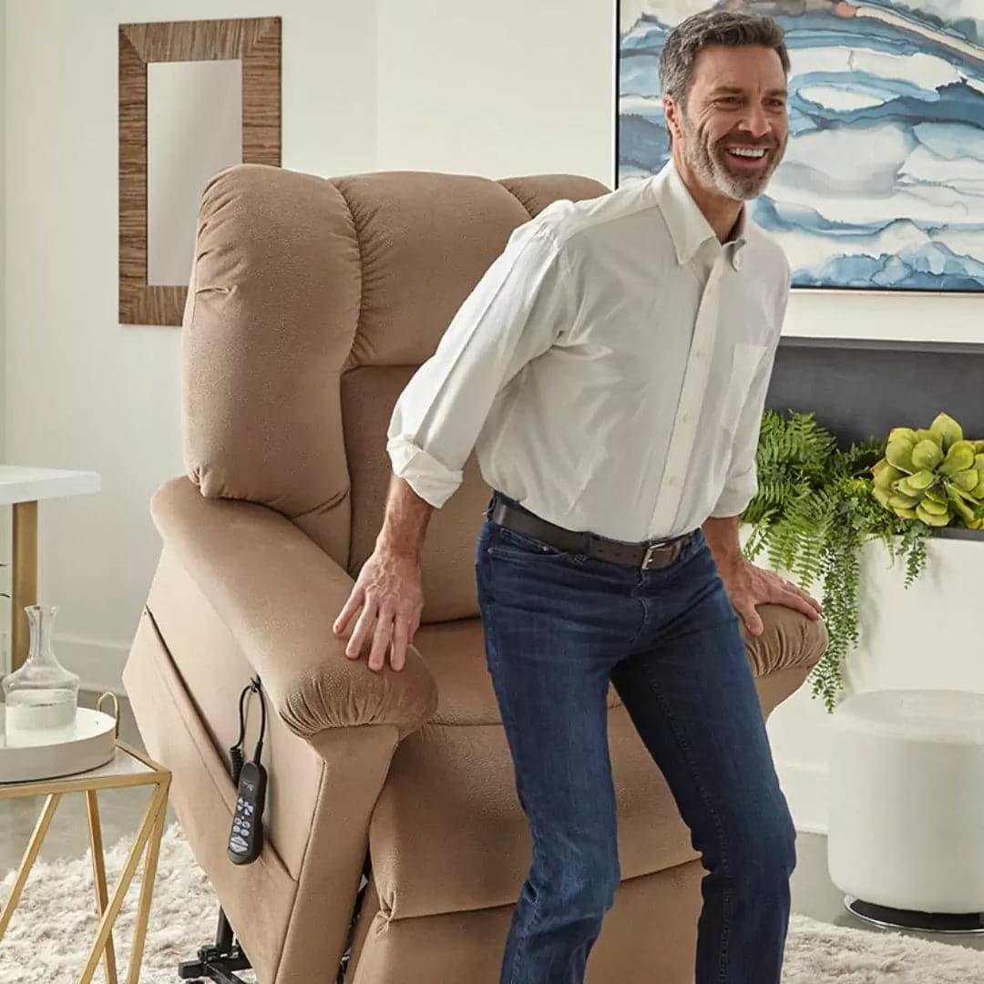 Artemis Power Lift Recliner Chair by Ultra Comfort (Leather or Fabric ) Massage & Heat