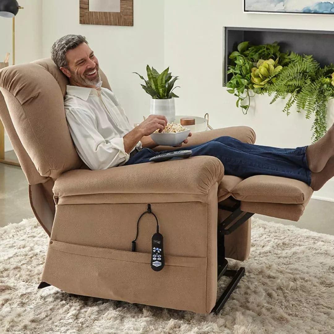 Artemis Power Lift Recliner Chair by Ultra Comfort (Leather or Fabric ) Massage & Heat