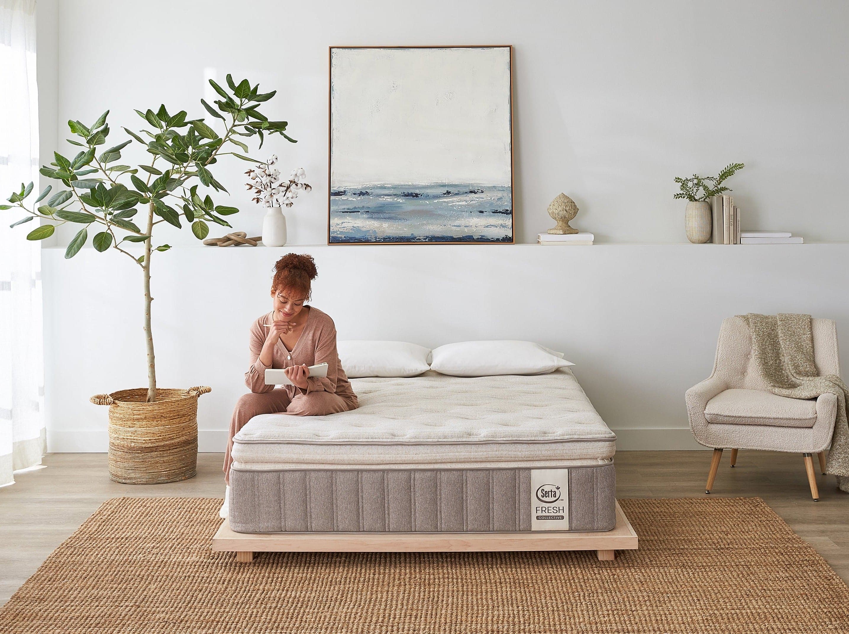 Serta® Fresh Collective Linen Wholesome Hybrid Plush 16" Pillow Top Mattress