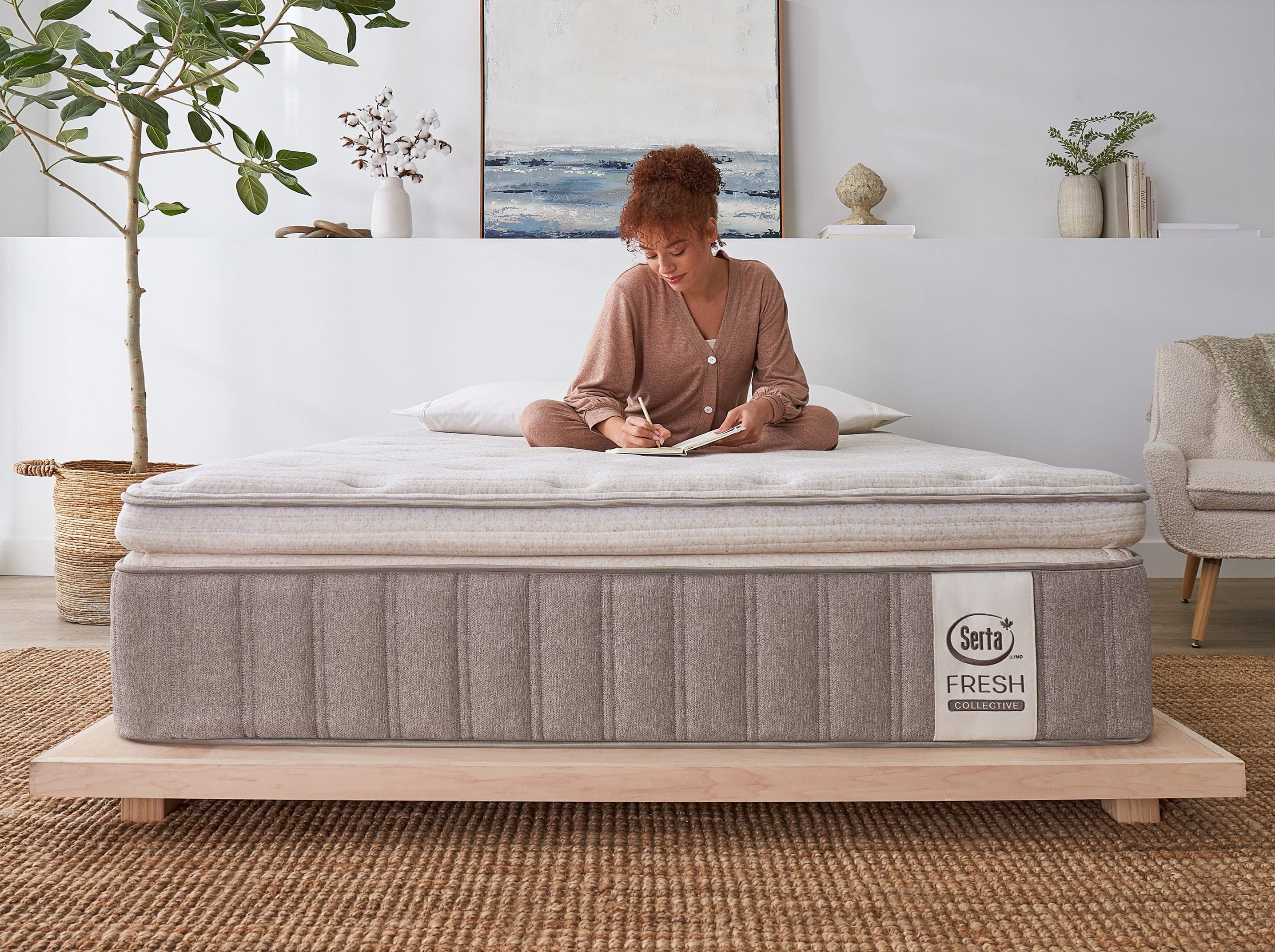 Serta® Fresh Collective Linen Wholesome Hybrid Plush 16" Pillow Top Mattress