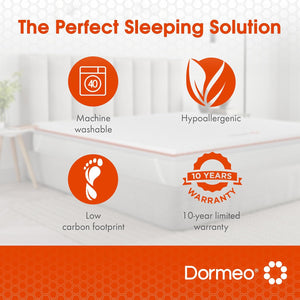 Dormeo California King Mattress Topper - Relieving Octaspring Technology - California King Mattress Bed Toppers, Cooling Mattress Topper - 3 inch Mattress Topper King - Mattress Pad California King