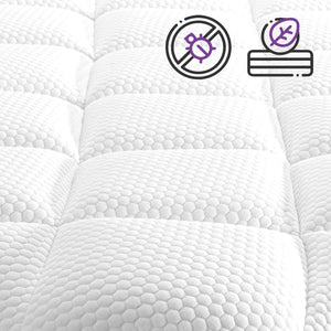 Queen Mattress, 12 Inch Spring Mattress with Pocket Coil and Memorys Foam,Innerspring Queen Size Mattress