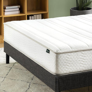 Zinus Queen Mattress - 8 Inch Foam and Spring Hybrid Mattress, Affordable Mattress, CertiPUR-US Certified Foam with Pressure Relief, Mattress in a Box, 10-Year Warranty, Queen Size