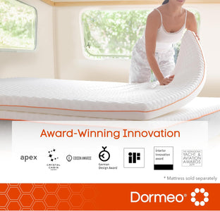 Dormeo RV Short King Mattress Topper - Relieving Octaspring Technology Mattress Topper - Cooling Mattress Topper - 3 inch Mattress Topper King - RV Short King Mattress Pad