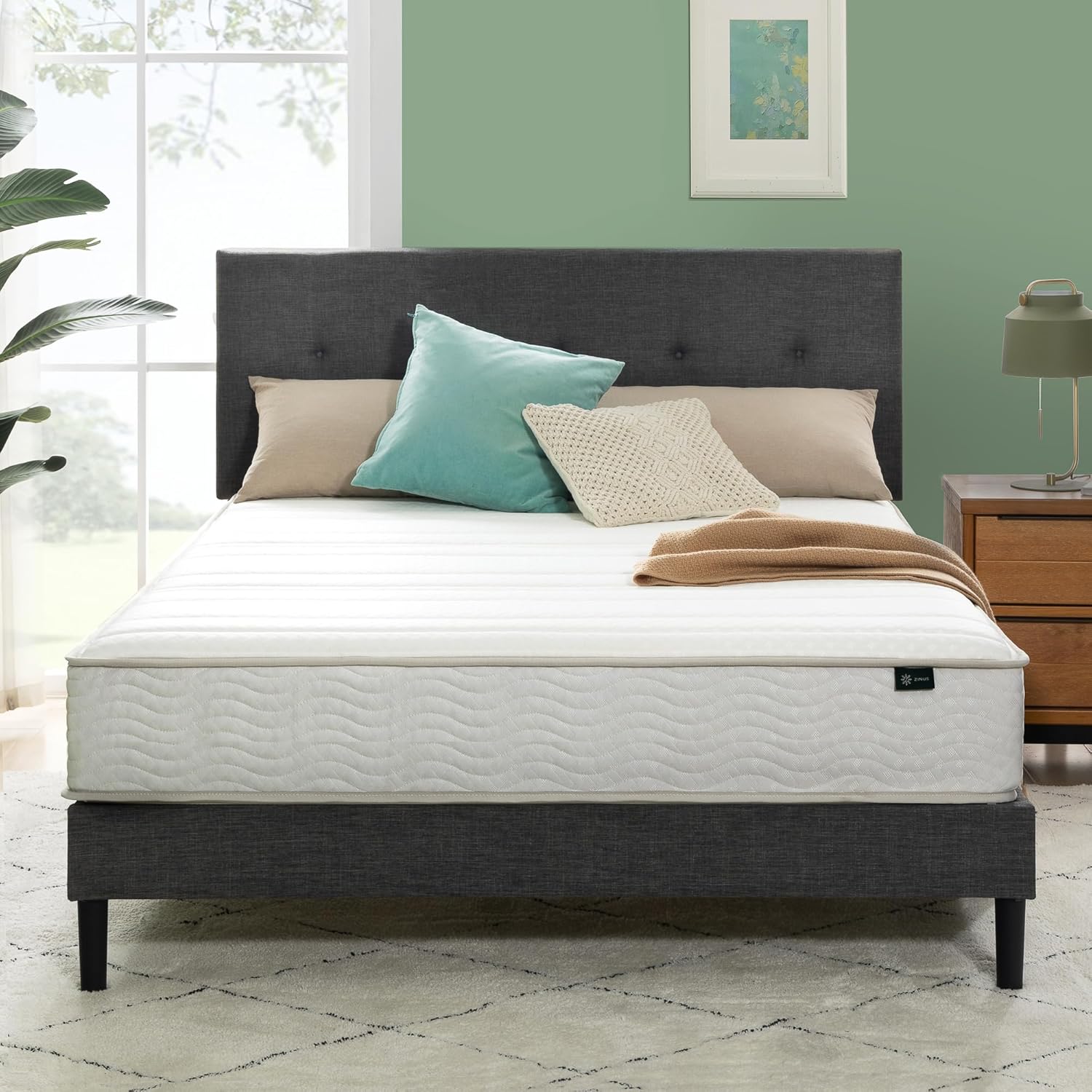 Short Queen Size RV Queen Mattress 8 Inch Medium Firmness Cooling Memory Foam Mattress and Soy Core Support Foam , 60" X 74" X 8"