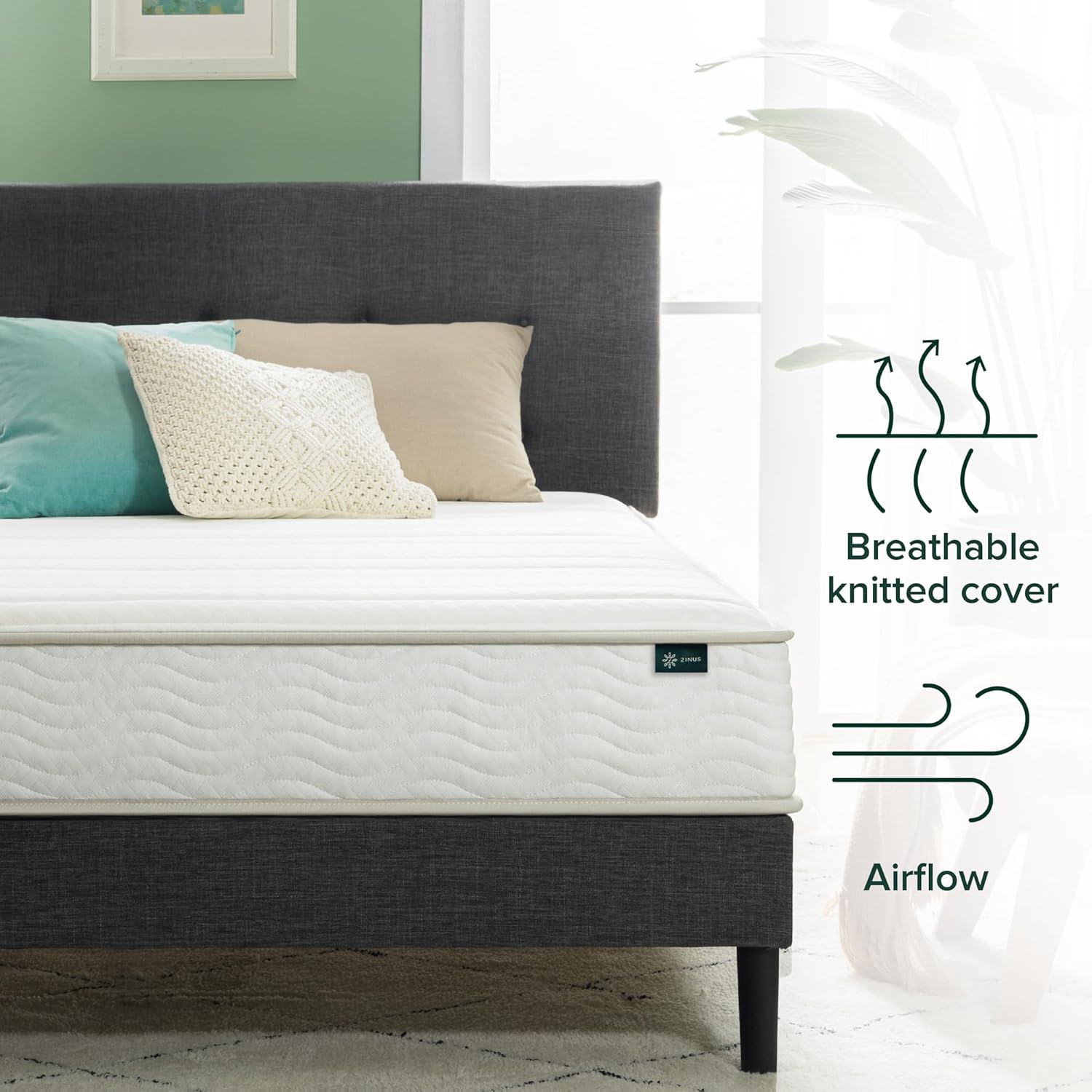 Short Queen Size RV Queen Mattress 8 Inch Medium Firmness Cooling Memory Foam Mattress and Soy Core Support Foam , 60" X 74" X 8"
