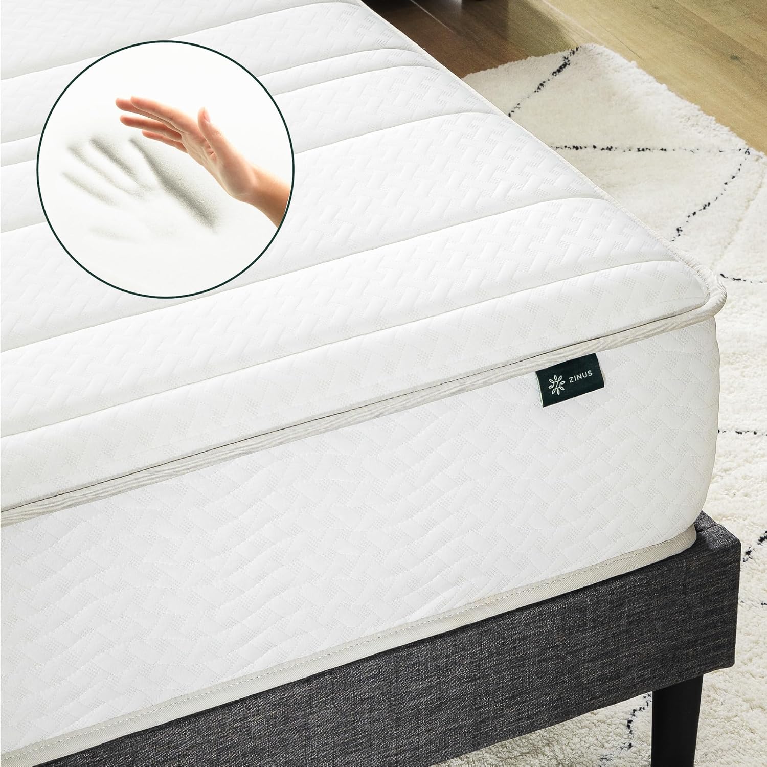 Short Queen Size RV Queen Mattress 8 Inch Medium Firmness Cooling Memory Foam Mattress and Soy Core Support Foam , 60" X 74" X 8"
