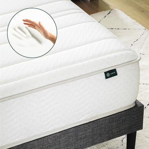 Zinus Short Queen Mattress - 8 Inch Foam and Spring Hybrid Mattress, RV, Camper, Trailer Mattress, Mattress in a Box, CertiPUR-US Certified Foam with Pressure Relief, 10-Year Warranty, 60"x74"