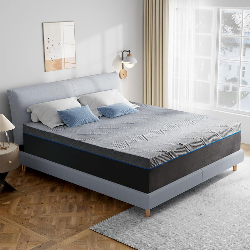 Queen Mattress, 10 Inch Queen Size Mattress with Memorys Foams in a boxs,Medium Firm Mattress for Sleep Supportive