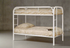 White Metal Bunk Bed Twin over Twin Steel Bunk Bed