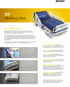 Stryker S3 Medical Stretcher with Integrated Scale & Reporting Certified Refurbished Stretcher