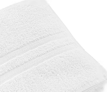 Dozen (12) Hand Towel Extra White-Ultra Soft Best Branded Quality Towel Ring Spun, Dobby Border