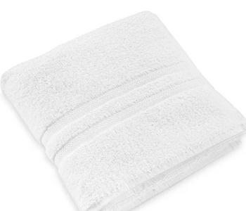 Dozen (12) Bath Towel Extra White-Ultra Soft Best Branded Quality Towel Ring Spun, Dobby Border