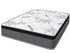 Olympic Queen Spinal Rest 11" Medium Euro top Hybrid / Pocket Coil mattress on a white background