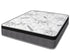 RV Short Queen Spinal Rest 11" Medium Euro top Hybrid / Pocket Coil mattress on a white background