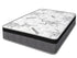 Three Quarter Spinal Rest 11" Medium Euro top Hybrid / Pocket Coil mattress on a white background