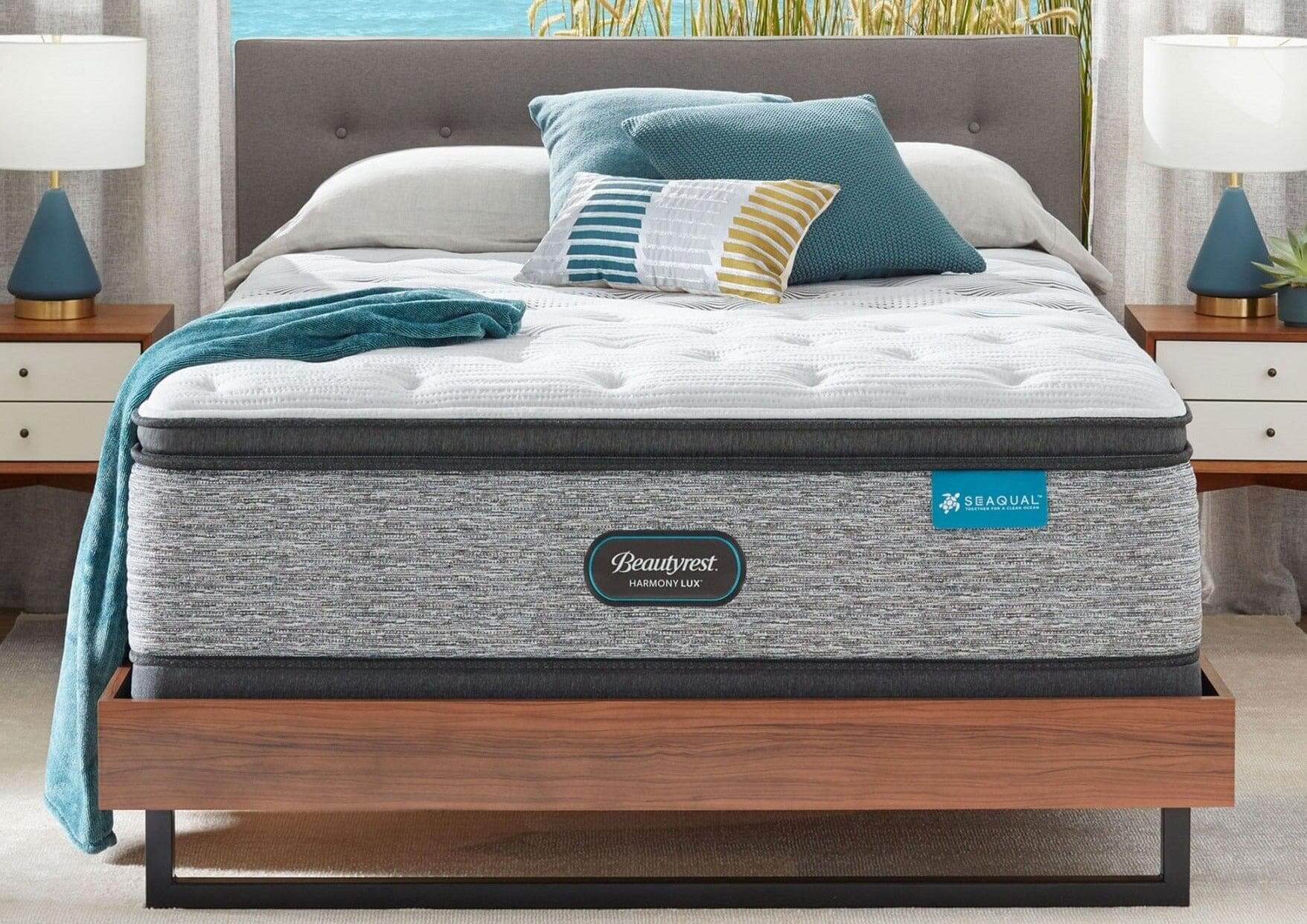 Beautyrest 15.75" Harmony Lux Carbon Series Medium Pillow Top Mattress With Pocket Coil - DirectBed | Mattress Stores Hamilton, Niagara Falls, St Catharines, Stoney Creek, Burlington, Oakville, Ancaster
