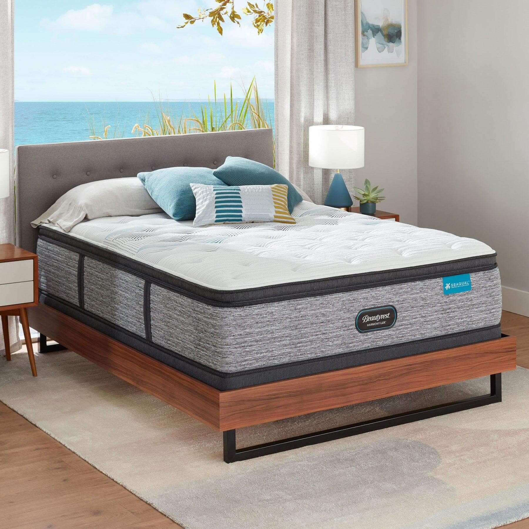 Beautyrest 15.75" Harmony Lux Carbon Series Medium Pillow Top Mattress With Pocket Coil - DirectBed | Mattress Stores Hamilton, Niagara Falls, St Catharines, Stoney Creek, Burlington, Oakville, Ancaster