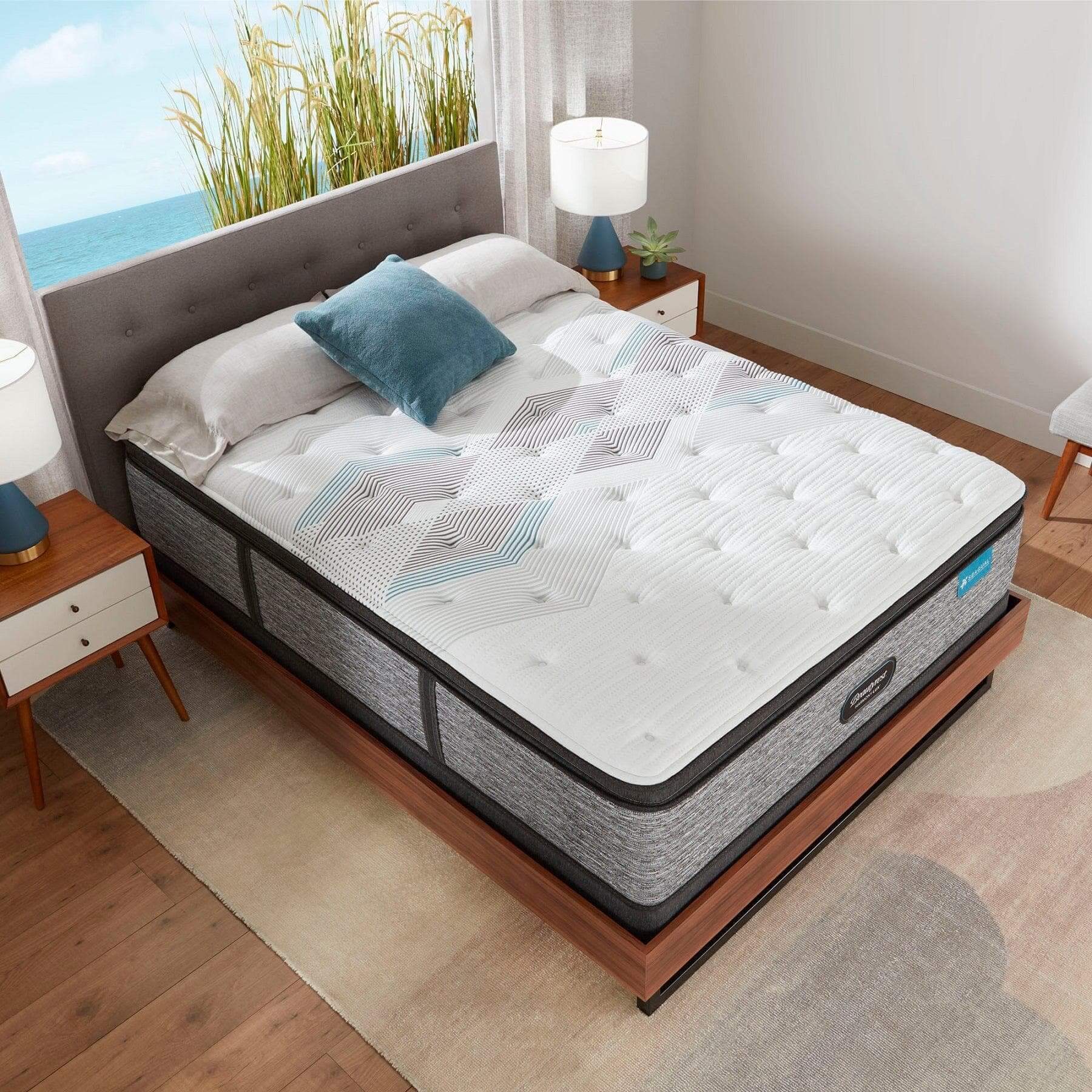 Beautyrest 15.75" Harmony Lux Carbon Series Medium Pillow Top Mattress With Pocket Coil - DirectBed | Mattress Stores Hamilton, Niagara Falls, St Catharines, Stoney Creek, Burlington, Oakville, Ancaster