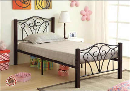 Black Metal Cherry Posts Bed - DirectBed