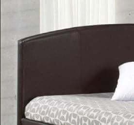 Espresso New PU Bed Queen Bed - DirectBed