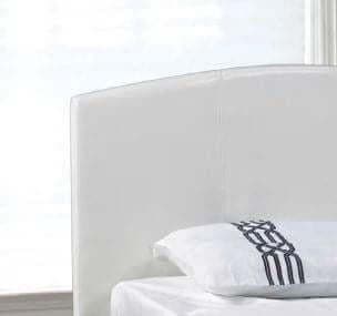 White Modern PU Bed Single Bed - DirectBed