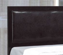 Black Metal Padded Headboard Bed Queen Bed - DirectBed