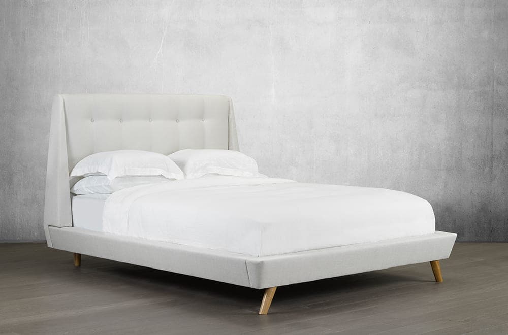 Upholstered Platform Bed and Headboard - DirectBed