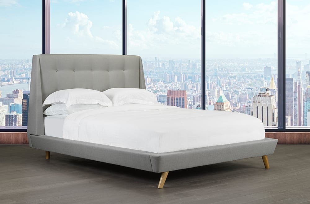 Upholstered Platform Bed and Headboard - DirectBed