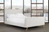 Velvet Fabric Platform Bed and Headboard - DirectBed