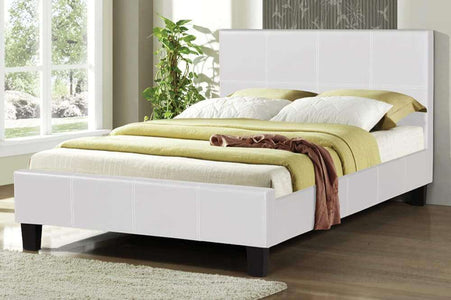 Stunning Bonded Leather Platform Bed - DirectBed