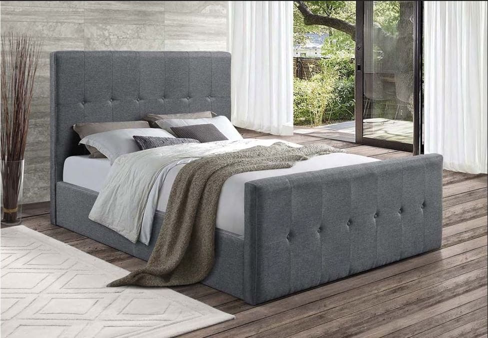 Dark Grey Fabric Bed Disc - DirectBed