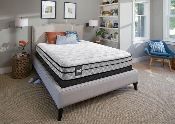 Double Sealy - Essentials - Boxwood 9.5" Eurotop Mattress Foam Firm - DirectBed | Mattress Stores Hamilton, Niagara Falls, St Catharines, Stoney Creek, Burlington, Oakville, Ancaster