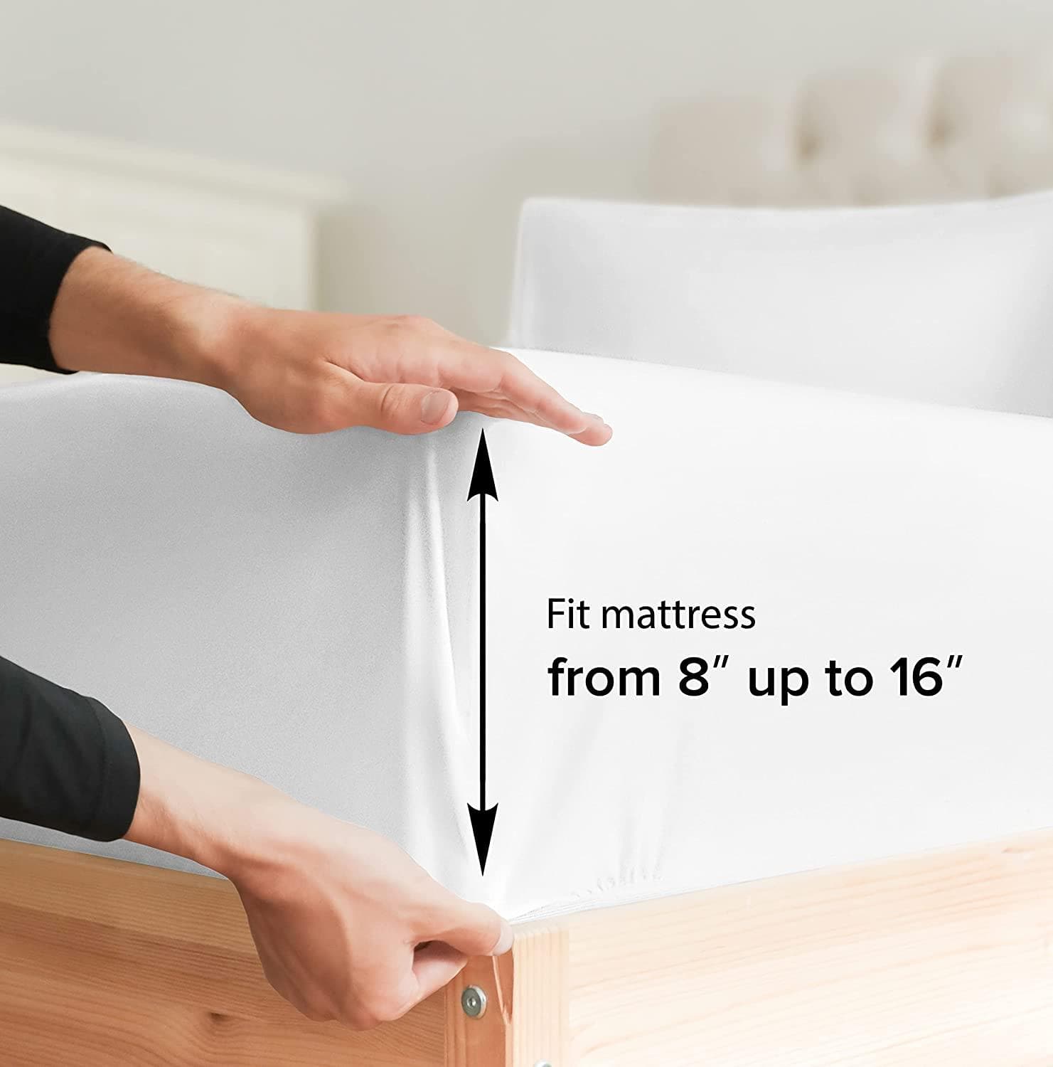 Bamboo Sheets - Cooling and Breathable Sheets Bamboo Blend Sheet Set for Hot Sleepers to Stay Cool (Twin, Double, Queen, King White) - DirectBed | Mattress Stores Hamilton, Niagara Falls, St Catharines, Stoney Creek, Burlington, Oakville, Ancaster