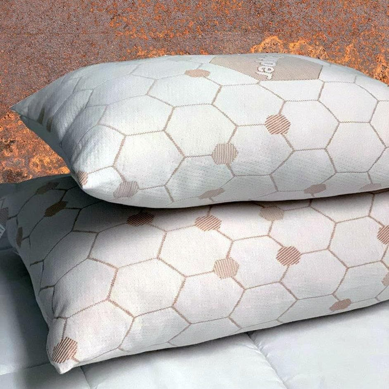 King Size Copper Infused Pillow - Breathable Pillow - Copper Properties Help Prevent Breakouts Fine Lines and Wrinkles - King