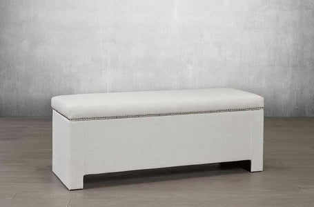 Velvet Fabrics Storage Bench - DirectBed