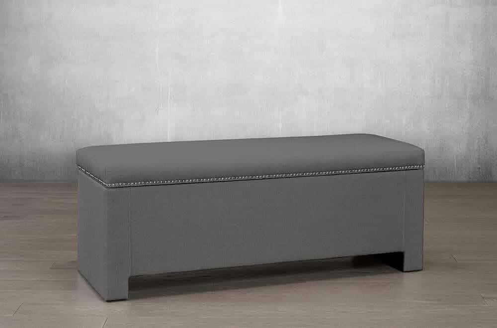 Velvet Fabrics Storage Bench - DirectBed