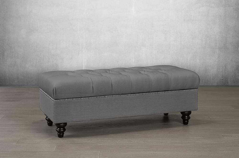 Button Tufted Storage Bench - DirectBed