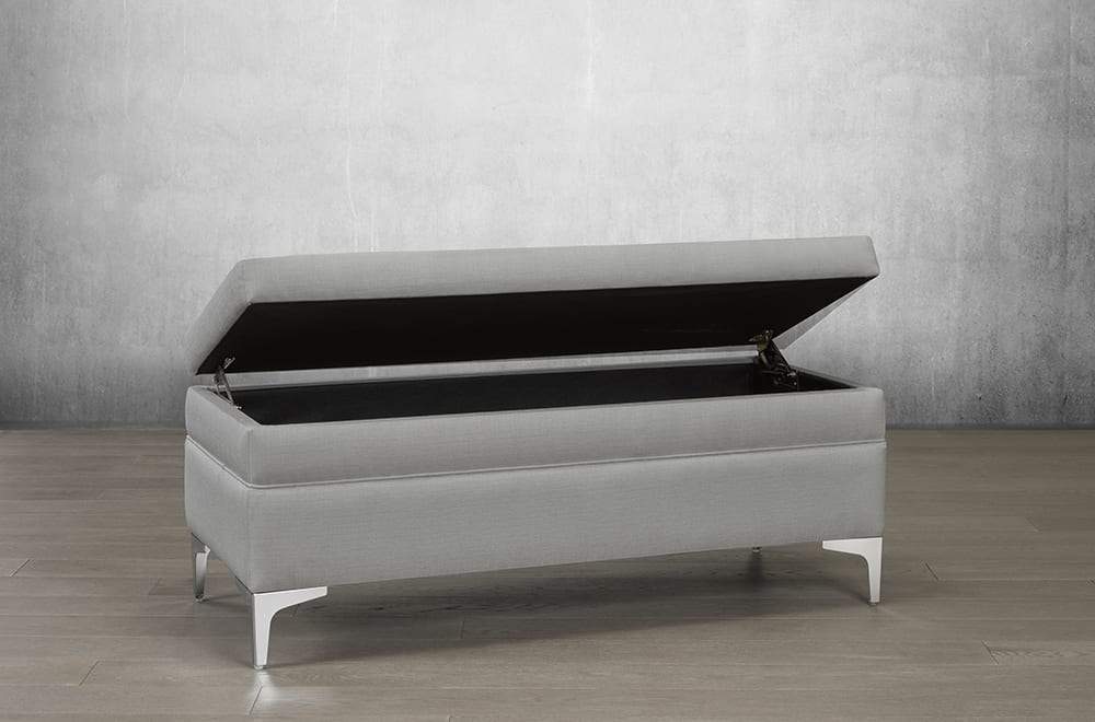 Bonded Leather Storage Bench - DirectBed