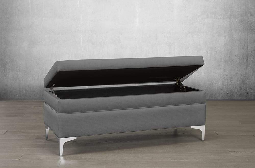 Bonded Leather Storage Bench - DirectBed
