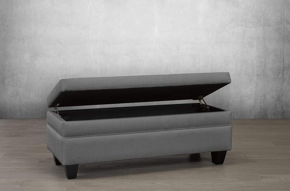 Storage Bench with Wood Legs - DirectBed