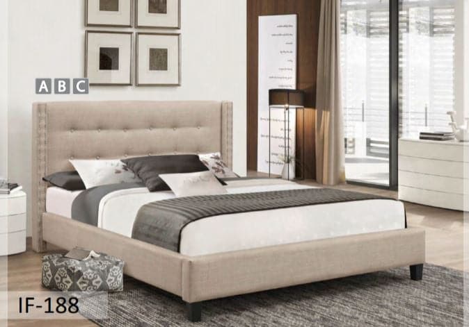 Beige New Fabric Bed - DirectBed